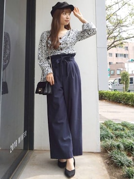 「MERCURYDUO（マーキュリーデュオ）のアイテム（パンプス）」を使った、尼子ゆいさん（レディース・158cm）の秋コーディネート