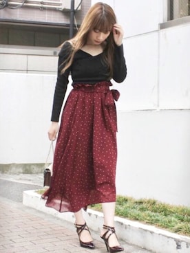 尼子ゆいさん（レディース・158cm）の冬コーディネート