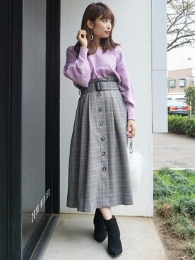 尼子ゆいさん(レディース・158cm)の冬コーディネート