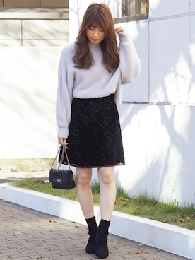 尼子ゆいさん（レディース・158cm）の冬コーディネート