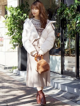 尼子ゆいさん（レディース・158cm）の冬コーディネート