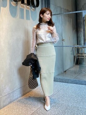 尼子ゆいさん（レディース・158cm）の春コーディネート