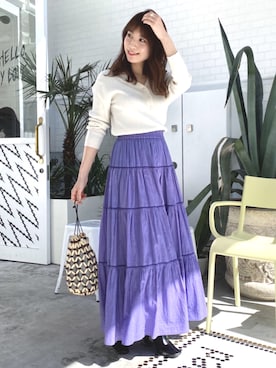 尼子ゆいさん（レディース・158cm）の春コーディネート