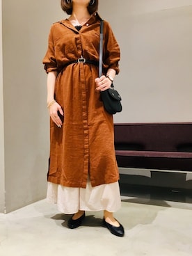 「スカーチョ」｜「アイテム（ワンピース/ドレス）」を使った、AYAさん（レディース・158cm）の夏コーディネート