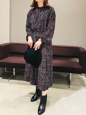 「アパレルスタッフ」｜「アイテム（腕時計）」を使った、AYAさん（レディース・158cm）の秋コーディネート