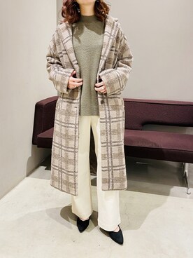 「ペールトーン」｜「アイテム（その他アウター）」を使った、AYAさん（レディース・158cm）の冬コーディネート