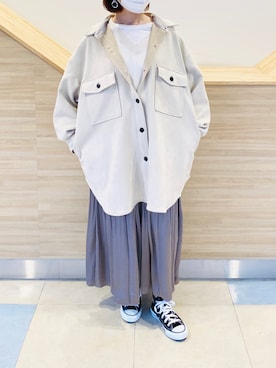 「JEANASIS（ジーナシス）のアイテム（リング）」を使った、AYAさん（レディース・158cm）の春コーディネート