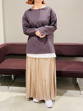 「HARE（ハレ）のアイテム（リング）」を使った、AYAさん（レディース・158cm）の春コーディネート