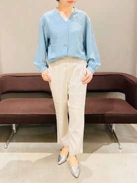 「JEANASIS（ジーナシス）のアイテム（リング）」を使った、AYAさん（レディース・158cm）の春コーディネート