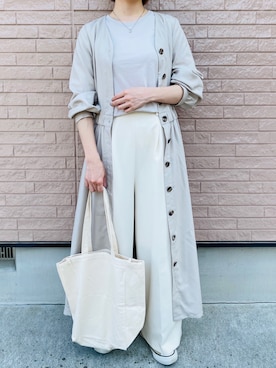 「おうちファッション」｜AYAさん（レディース・158cm）の春コーディネート