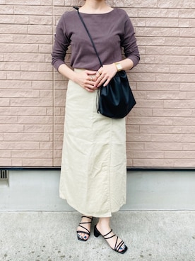 「HARE（ハレ）のアイテム（リング）」を使った、AYAさん（レディース・158cm）の春コーディネート