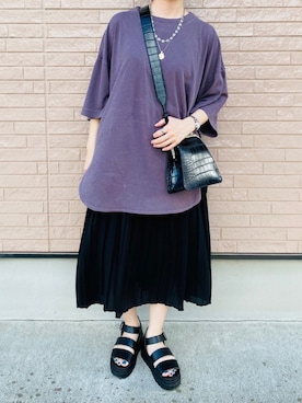 「JEANASIS（ジーナシス）のアイテム（リング）」を使った、AYAさん（レディース・158cm）の春コーディネート