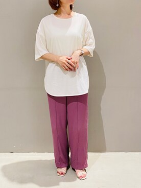 「Me%」｜「アイテム（サンダル）」を使った、AYAさん（レディース・158cm）の夏コーディネート