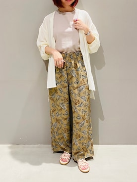 「JEANASIS（ジーナシス）のアイテム（リング）」を使った、AYAさん（レディース・158cm）の夏コーディネート