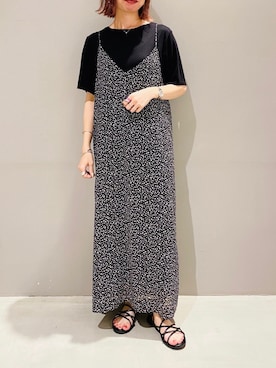 「JEANASIS（ジーナシス）のアイテム（リング）」を使った、AYAさん（レディース・158cm）の夏コーディネート