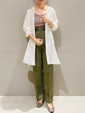 「JEANASIS（ジーナシス）のアイテム（リング）」を使った、AYAさん（レディース・158cm）の秋コーディネート