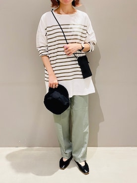 「HARE（ハレ）のアイテム（リング）」を使った、AYAさん（レディース・158cm）の秋コーディネート