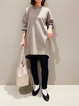 「HARE（ハレ）のアイテム（リング）」を使った、AYAさん（レディース・158cm）の秋コーディネート