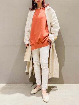 「LEPSIM（レプシィム）のアイテム（トレンチコート）」を使った、AYAさん（レディース・158cm）の春コーディネート