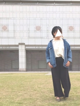 「シンプルおしゃれが好き」｜「アイテム（ハンチング/ベレー帽）」を使った、みーーーーさん（レディース・163cm）の秋コーディネート