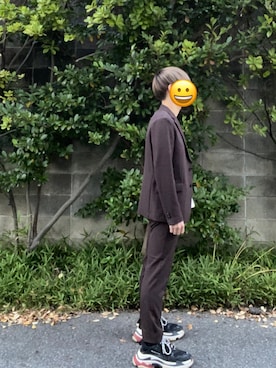 「417 EDIFICE（フォーワンセブンエディフィス）のアイテム（セットアップ）」を使った、shuto200さん（メンズ・166cm）の秋コーディネート
