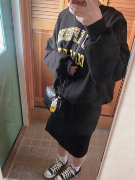 「CONVERSE（コンバース）のconverse（コンバース） ALL STAR OX（オールスターOX）（スニーカー）」を使った、やっさんさん（レディース・158cm）の春コーディネート