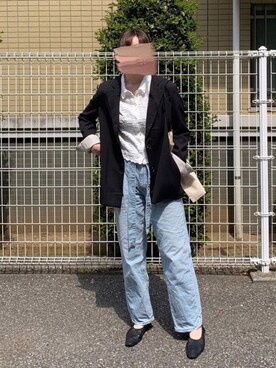 テーラードジャケットを使った フレンチカジュアル のレディース人気ファッションコーディネート Wear