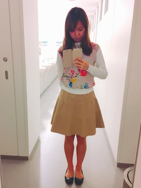 「tocco（トッコ）のアイテム（トップス）」を使った、Naoko さん（レディース・156cm）の春コーディネート