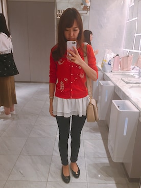 「MARC JACOBS（マークジェイコブス）のアイテム（メッセンジャーバッグ）」を使った、Naoko さん（レディース・156cm）の秋コーディネート