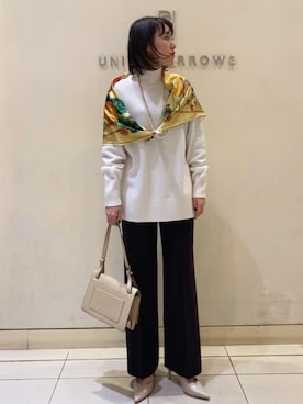 甲斐里奈さん(レディース・158cm)の冬コーディネート