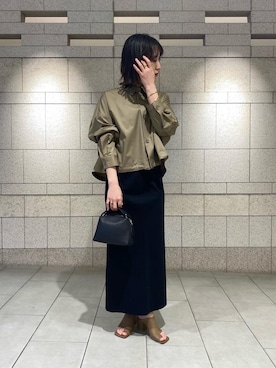 甲斐里奈さん(レディース・158cm)の春コーディネート