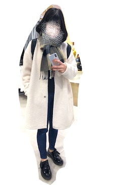 「骨格診断ストレート」｜「アイテム（その他アウター）」を使った、mavelyさん（レディース・157cm）の冬コーディネート
