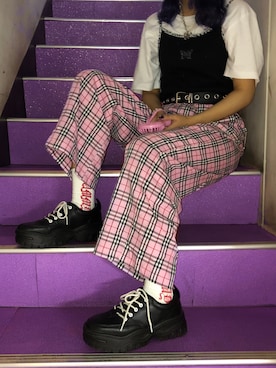 「SPINNS(スピンズ)のアイテム(キャミソール)」を使った、さ や ま めさん(レディース・163cm)の夏コーディネート