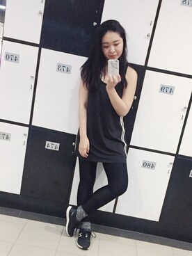 「fitness」｜Chiu Boboさん（レディース・165cm）の春コーディネート
