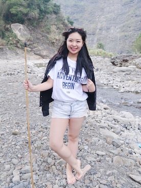 「summer style」｜「アイテム（ジャケット/アウター）」を使った、Chiu Boboさん（レディース・165cm）の春コーディネート