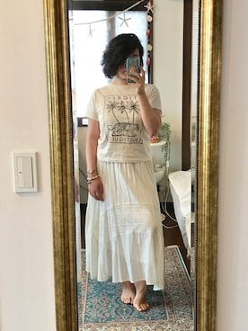 「Kahiko（カヒコ）のアイテム」を使った、kinakuroさん（レディース・168cm）の夏コーディネート