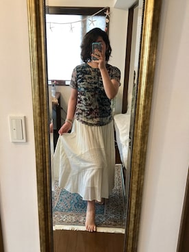 「Desigual（デシグアル）のアイテム（Tシャツ/カットソー）」を使った、kinakuroさん（レディース・168cm）の夏コーディネート