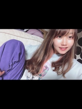 「L.H.P（エルエイチピー）のBLACX/ブラックス/メリーシリーズ　Tシャツ（Tシャツ/カットソー、ブルー系）」を使った、あめさんの夏コーディネート