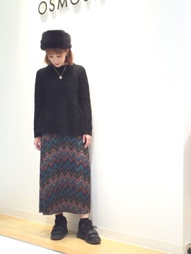OSMOSIS大分 ORIEさん（レディース・169cm）の冬コーディネート