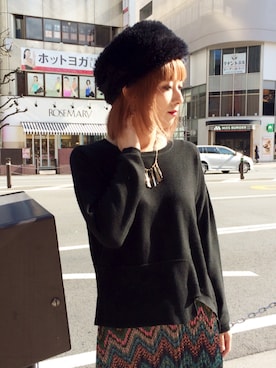 「OSMOSIS（オズモーシス）のアイテム」を使った、OSMOSIS大分 ORIEさん（レディース・169cm）の冬コーディネート