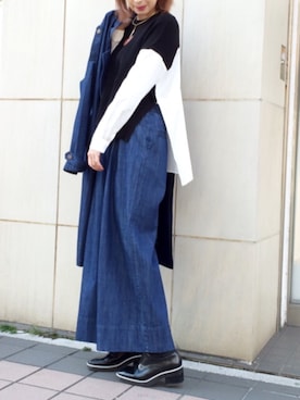 OSMOSIS大分 ORIEさん(レディース・169cm)の冬コーディネート