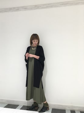 「OSMOSIS（オズモーシス）のアイテム」を使った、OSMOSIS大分 ORIEさん（レディース・169cm）の春コーディネート