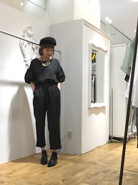 「OSMOSIS（オズモーシス）のアイテム」を使った、OSMOSIS大分 ORIEさん（レディース・169cm）の春コーディネート