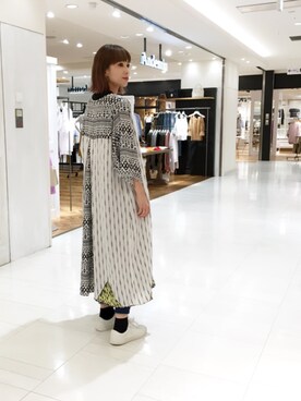 「summer」｜「アイテム（その他アウター）」を使った、OSMOSIS大分 ORIEさん（レディース・169cm）の夏コーディネート