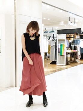 「OSMOSIS（オズモーシス）のアイテム」を使った、OSMOSIS大分 ORIEさん（レディース・169cm）の夏コーディネート