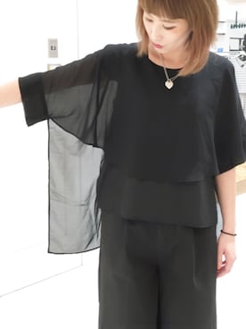 「OSMOSIS（オズモーシス）のアイテム」を使った、OSMOSIS大分 ORIEさん（レディース・169cm）の夏コーディネート