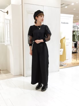 「OSMOSIS（オズモーシス）のサイドラップパンツ（その他パンツ）」を使った、OSMOSIS大分 ORIEさん（レディース・169cm）の夏コーディネート