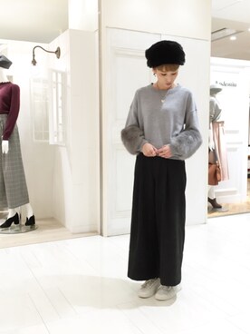 「ZARA（ザラ）のアイテム（スニーカー）」を使った、OSMOSIS大分 ORIEさん（レディース・169cm）の秋コーディネート