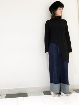 OSMOSIS大分 ORIEさん(レディース・169cm)の冬コーディネート