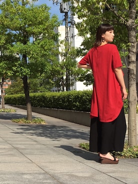 「OSMOSIS（オズモーシス）のアイテム」を使った、OSMOSIS大分 ORIEさん（レディース・169cm）の夏コーディネート